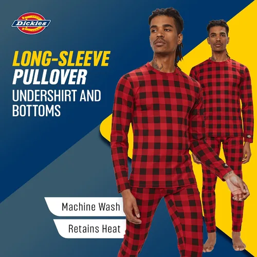 Miniatura 4 de Dickies Conjunto de ropa interior térmica Long Johns para hombre, 2 piezas de capa base para clima frío para hombre