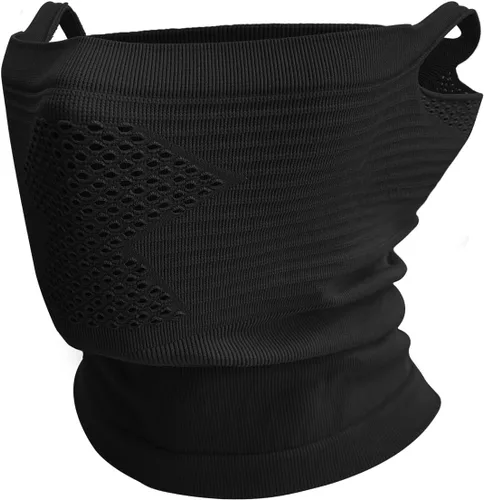 Máscara facial antideslizante con cintas elásticas para las orejas, resistente al viento, polaina térmica para el cuello, perfecta para actividades