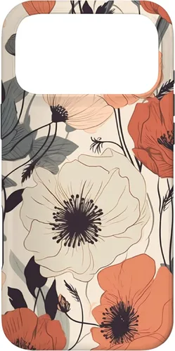 Miniatura 22 de Funda para iPhone 12/12 Pro Minimal Poppy Flower Boho Floral Cute Aesthetic
