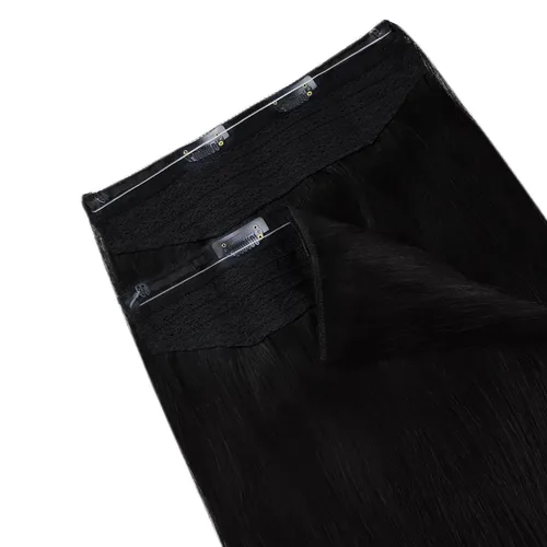 Miniatura 112 de Easyouth Extensión de cabello humano rubio con cola de caballo, extensiones de cabello humano rubio dorado con reflejos rubios, extensiones