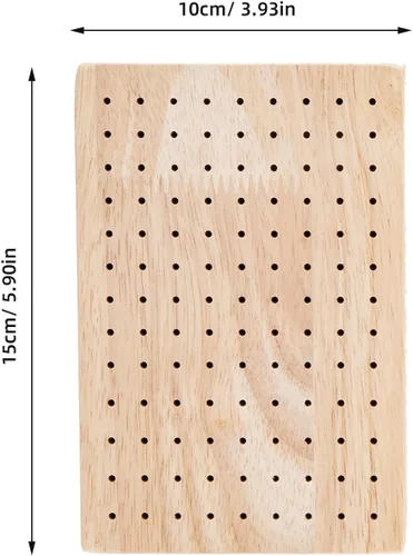 Miniatura 5 de EXCEART Base de madera con base de arcilla de 2 piezas, herramientas de escultura de cerámica y estante de secado, tabla de cuña para herramientas