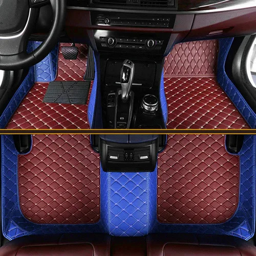 Miniatura 24 de Tapetes de piso de automóvil para el 99 % de los sedán, SUV deportivos, protección para todo tipo de clima, tapetes de cuero impermeables