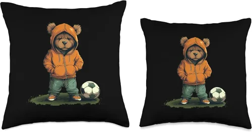 Miniatura 3 de Divertido oso de peluche ama el fútbol para niños y niñas