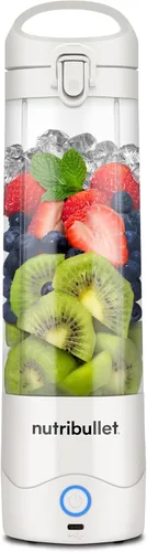 Miniatura 11 de nutribullet Licuadora portátil, inalámbrica, recipiente de 20 onzas, licuadora personal, USB-C recargable, morado claro, NBPB50100LP Púrpura claro
