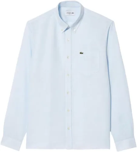 Miniatura 5 de Lacoste Camisa casual de lino con botones para hombre