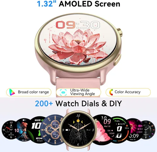 Miniatura 6 de Reloj inteligente para mujer con rastreador de ejercicio: resistente al agua, para correr, relojes digitales para hombre, responder llamadas, reloj