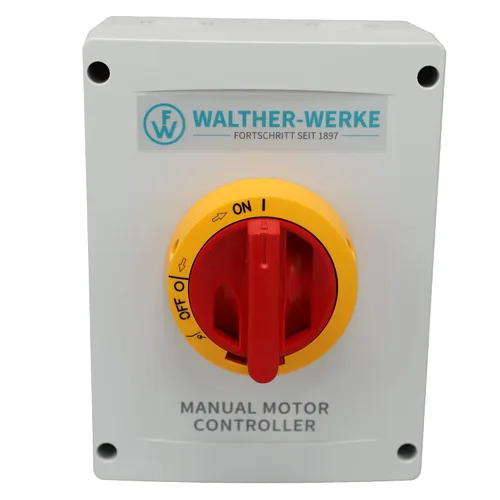 Walther Electric KEM360UL Y/R - Interruptor de desconexión de motor cerrado – 3 polos, 60 A, 600 V, IP65 Nema 4X resistente al agua – OSHA Loto