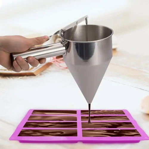 Miniatura 9 de Palksky (2 piezas) Barra rectangular de granola de 8 cavidades, molde de silicona, moldes de barra de nutrición/cereales, barra de energía