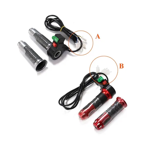 Miniatura 2 de BEUTEE Mango de acelerador universal, interruptor de engranaje de 3 velocidades con bocina de 60 V, piezas de modificación de coche eléctrico