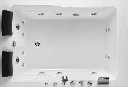Miniatura 8 de Bañera de hidromasaje de 67 pulgadas con cromoterapia curativa, bañera de hidromasaje con calentador, bañera de hidromasaje calmante con cascada Joy