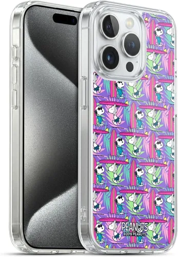 Miniatura 206 de Head Case Designs Peanuts Tropical Surf Snoopy Aloha Disco Gel Funda con licencia oficial [protección de grado militar] compatible con Apple iPhone