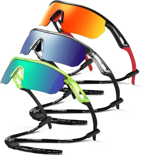 Miniatura 32 de Kids Sunglasses Youth Baseball Sunglasses for Boys Girls 3-12 Polarized Softball Sports Goggles UV Protection