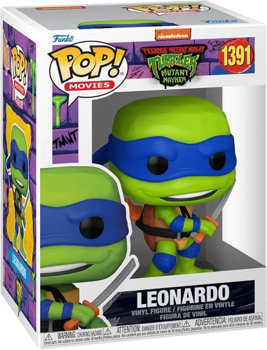 Funko Pop! Movies: Teenage Mutant Ninja Turtles (TMNT) Leonardo - Figura de vinilo coleccionable - Idea de regalo - Producto oficial - para niños y