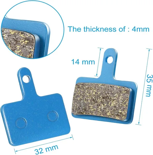 Miniatura 3 de Zonon 4 pares de pastillas de freno de bicicleta competibles con TRP Tektro Shimano Deore Br frenos de disco de bicicleta de montaña de alto