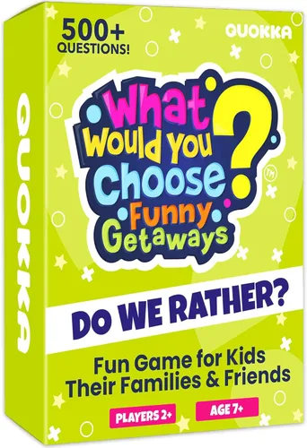 Miniatura 13 de QUOKKA Juego de Mesa para Niños de 8-12 Años - Edición Original - Juego de Cartas Familiar para Niños de 5-8 Años - ¿Qué Eligirías? ¿Prefieren