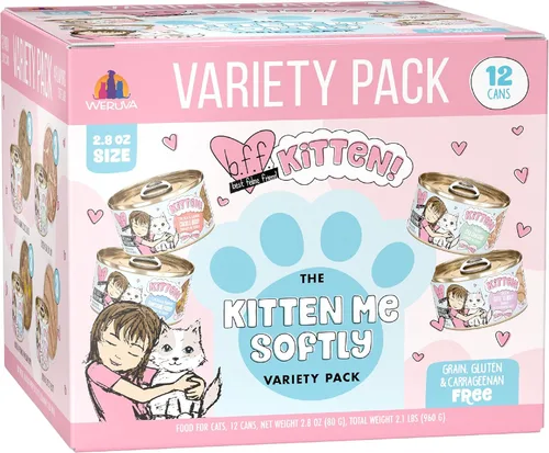 Miniatura 17 de Weruva Fórmula de gatito, pollo y atún en salsa, lata de 3 onzas (paquete de 12)
