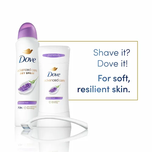 Miniatura 5 de Dove Advanced Care - Desodorante antitranspirante en barra Lavanda Fresca 4 unidades para ayudar a reparar la barrera de la piel, control del olor