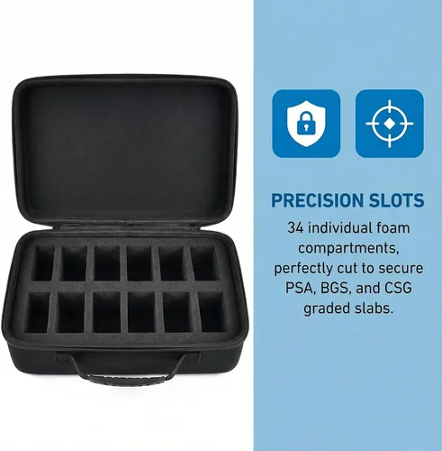 Miniatura 3 de Estuche para tarjetas rígidas de 3 x 4 pulgadas, caja de almacenamiento de tarjetas comerciales graduada, cajas organizadoras de tarjetas deportivas