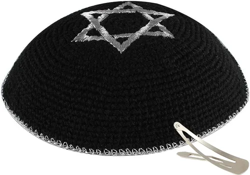 Miniatura 14 de Zion Judaica - Paquetes de Kipá de punto de calidad a granel, Kipppot o Kippas individuales, clips Kipa gratis incluidos
