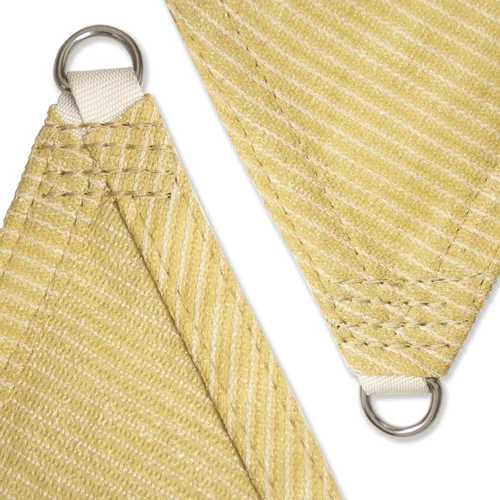 Miniatura 8 de Amgo Vela de Sombra Solar Triangular Beige de 12' x 12' x 12' para Exteriores Toldo Parasol UPF50+ AGTAPT12, 95% Bloqueo UV, Permeable al Agua