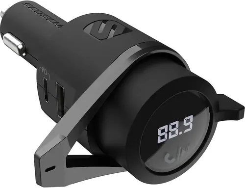 Miniatura 7 de Scosche BTFM2A BTFREQ Kit universal Bluetooth manos libres para coche con transmisor FM digital y cargador de coche USB de 10 W, transmisión