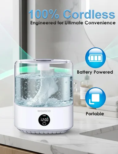 Miniatura 2 de MOJOCO Mini lavadora – Lavadora portátil pequeña de 3 litros con 3 modos de lavado para ropa interior, calcetines y ropa de bebé – Mini lavadora