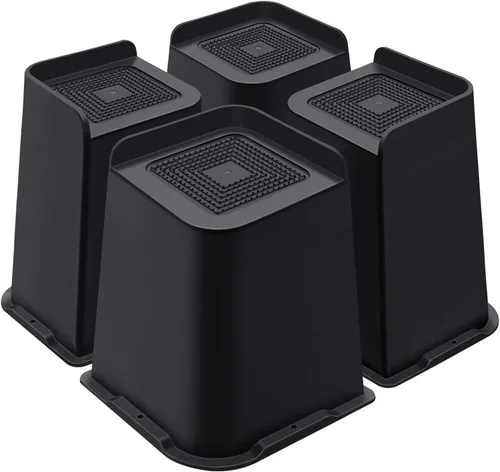 Miniatura 29 de ANNKUT Elevadores de cama de 1 pulgada resistentes, elevadores de muebles para cama, escritorio, mesa, sofá, sofá, elevadores de cama de gran