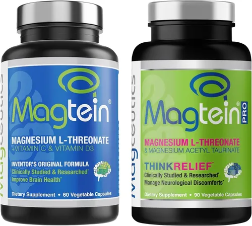 Magtein Magceutics Magceutics MagteinPRO 90 Cápsulas - Paquete de L-Threonate de Magnesio