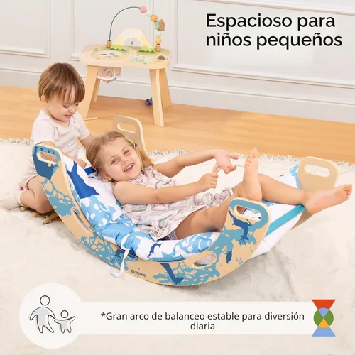 Miniatura 9 de wingyz Juego de triángulos Pikler 8 en 1, plegable, juguetes de escalada para bebés con cojín, arco, rampa y escalera Montessori - Escalador
