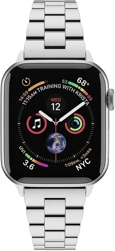Miniatura 8 de Compatible con Apple Watch Band para mujer y hombre de 1.614 in 1.575 in 1.496 in 1.732 in 1.772 in 1.654 in Ultra 1.929 in, pulsera de metal