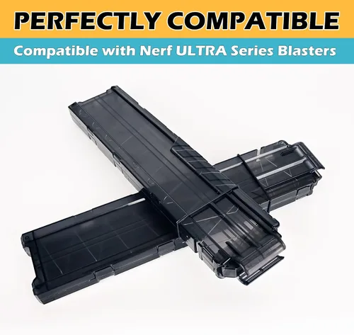 Miniatura 2 de Ultra Magazine, 18 dardos para cargador Nerf Ultra, 2 unidades, color negro