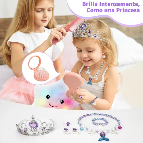 Miniatura 6 de Jenria Regalo de sirena para niñas de 6 a 8 años, regalos de graduación de jardín de infantes para niñas, regalos de cumpleaños para niñas de 3, 4