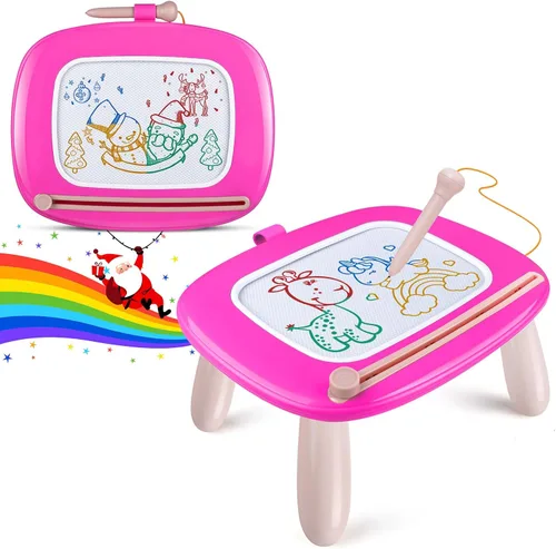 Miniatura 8 de Smasiagon Juguetes para niñas y niños, pizarra de dibujo magnética para niños pequeños, pizarra de garabatos de aprendizaje temprano para escribir