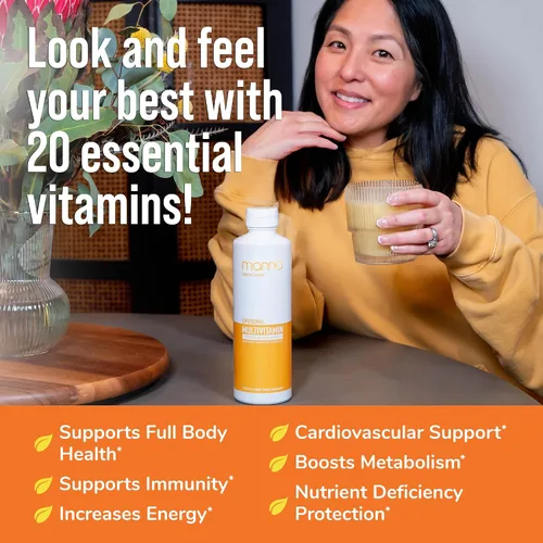 Miniatura 5 de Manna Vitamins Evolved Multivitamínico liposomal: multivitamínico diario proporciona 20 vitaminas y minerales, multivitamínicos para hombres