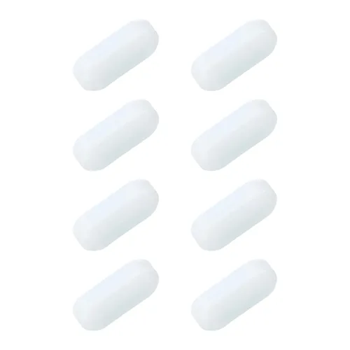 MECCANIXITY Agitador magnético mezclador barra de agitación barra 0.591 in/0.59 "cilindro forma PTFE recubrimiento imán blanco para laboratorio 8