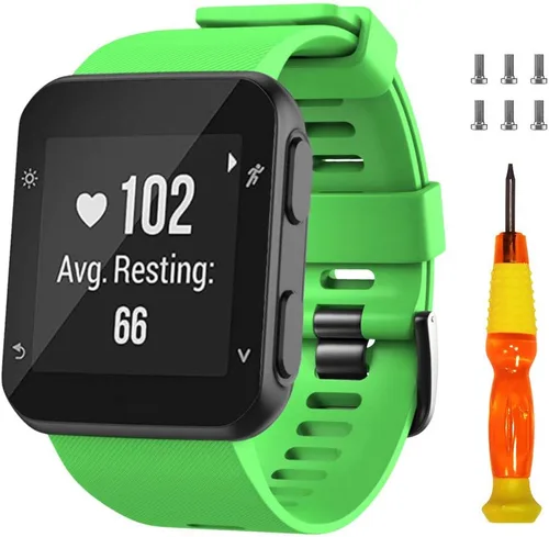 Miniatura 15 de NotoCity Correa de reloj de repuesto de silicona suave para Garmin Forerunner 35, compatible con Forerunner 35 Smartwatch