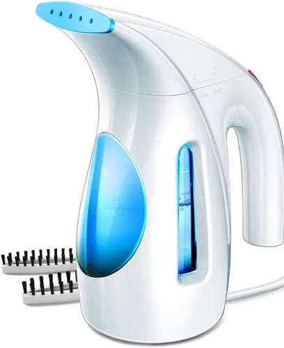 Miniatura 8 de HiLIFE Vaporizador para ropa, diseño portátil de mano, gran capacidad de 240ml, 700W, vapor penetrante fuerte, elimina arrugas, para el hogar