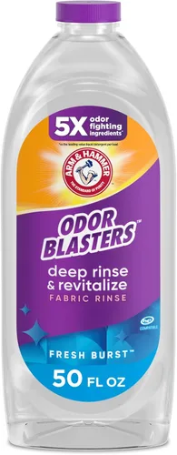 ARM & HAMMER Odor Blasters Enjuague Profundo y Revitalizante para Telas, Aditivo para Lavandería, Elimina Sudor y Olores a Humedad, Aroma Fresh