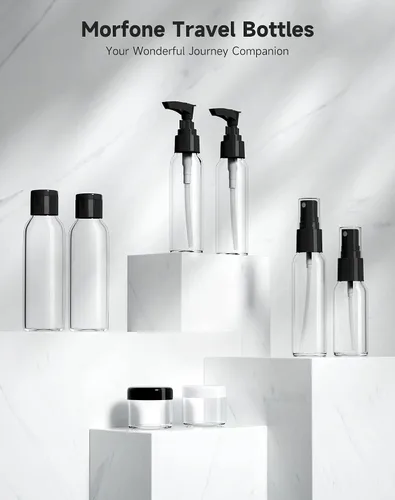 Miniatura 3 de Kit de botellas de viaje Morfone, Negro