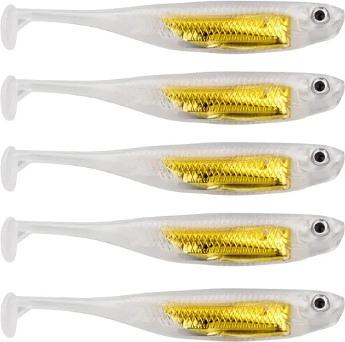 Miniatura 18 de QualyQualy Cebo de plástico suave Swimbait Paddle Tail Shad Lure Soft Bass Shad Bait Shad Minnow Paddle Tail Cebo de natación para Bass Trucha 2#