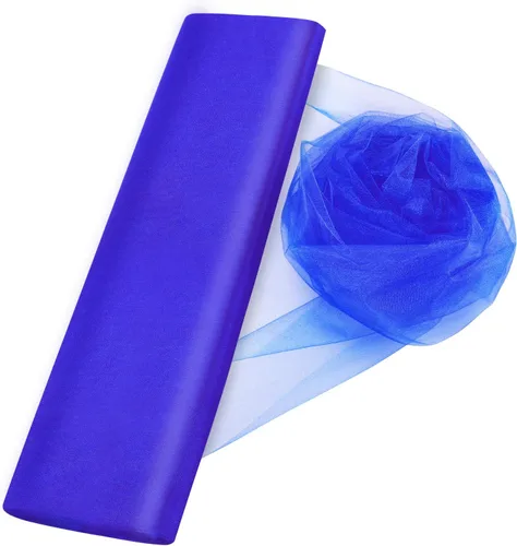 Miniatura 8 de Cortinas de telón de fondo de tul de organza de cristal para bodas, baby shower, fiesta de cumpleaños, decoración de eventos, 19 pulgadas x 30 Negro