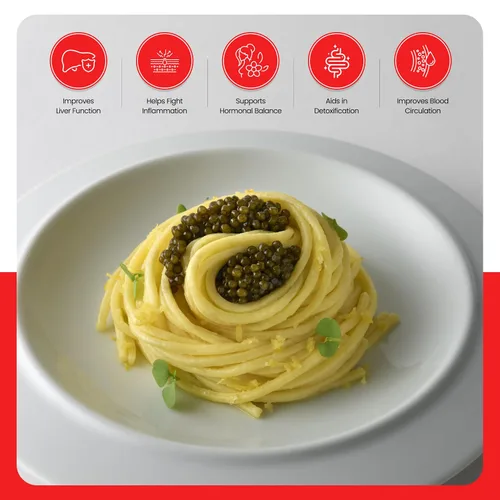 Miniatura 5 de OLMA Caja de regalo clásica de caviar negro de caviar – Incluye 2 onzas de Osetra Aurora siberiana, esturión blanco, pez palo, huevas de pescado
