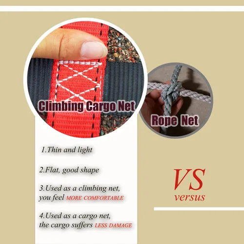 Miniatura 6 de Red de Carga para Escalar, Columpio de Patio de Juegos al Aire Libre, Accesorios de Conjunto de Columpios para Curso de Obstáculos Ninja para Niños