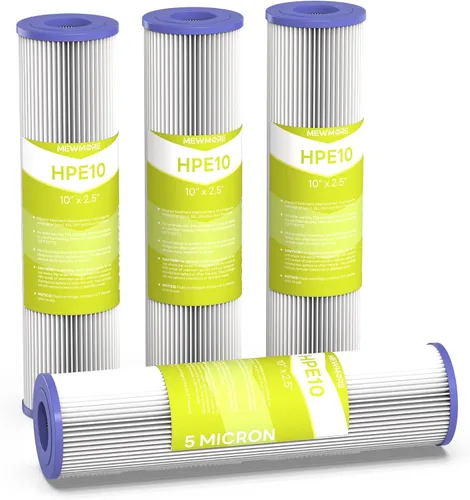 Miniatura 9 de Cartucho de filtro de agua de 20 micrones para toda la casa, filtros de sedimentos plisados para agua de pozo, reemplazo universal para cualquier