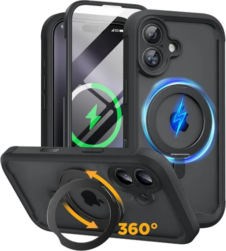 Miniatura 193 de Miracase Funda para iPhone SE de 3ª/2ª generación 2022 2020 de cuerpo completo con protector de pantalla de vidrio integrado, resistente protección