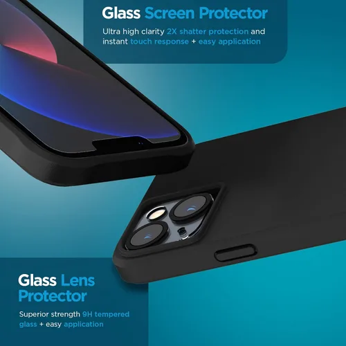 Miniatura 6 de Case-Mate Funda 3 en 1 para iPhone 14, vidrio templado y protector de lente, protección contra caídas de 15 pies, compatible con MagSafe y carga