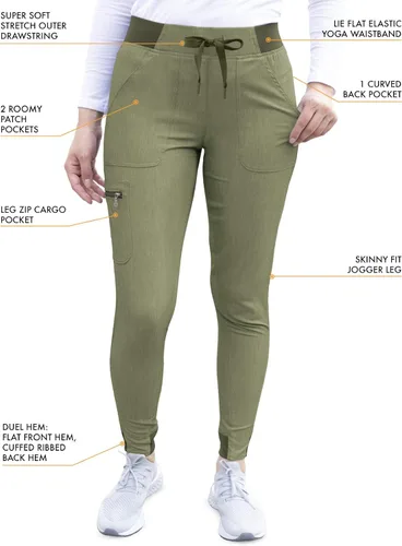 Miniatura 4 de Adar Pro - Conjunto médico moderno para mujer - Camiseta médica moderna con cuello en V y pantalón médico, pantalón de yoga