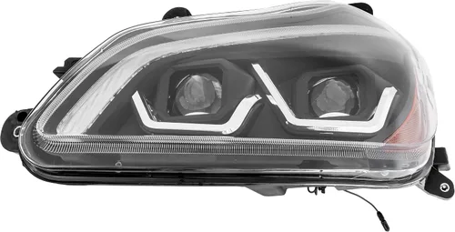 Miniatura 15 de Garage-Pro Bombillas LED para faros delanteros del lado del pasajero para Kenworth T880 2014-2022, carcasa negra, faros LED que reemplazan a #