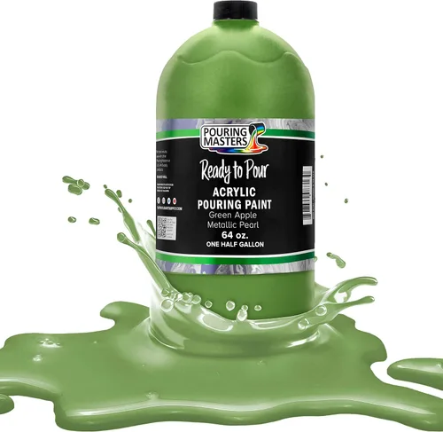 Miniatura 59 de Pouring Masters Royal Blue Metallic Pearl - Pintura acrílica para verter lista para verter – Pintura acrílica líquida premezclada de 32 onzas