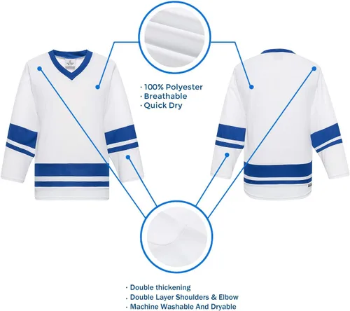 Miniatura 33 de EALER H400 Series Blank Ice Hockey Practice Jersey League Jersey Team Jersey